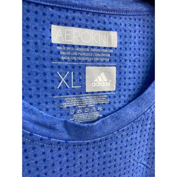 Adidas Mens Aeroready Short Sleeve Training Shirt Size XL Red and Blue bundle - Picture 4 of 7